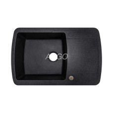 Мойка гранитная ARGO Premio 775x495x200 Чёрная Мойка гранитная ARGO Premio 775x495x200 Чёрная