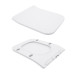 Унитаз-компакт напольный Q-tap Crow Rimless (QT05222170W), сиденье дюропласт Slim Soft-close