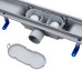 Трап линейный Q-tap Dry FA304-600 с нержавеющей решеткой 600х73