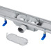 Трап линейный Q-tap Dry FA304-800 с нержавеющей решеткой 800х73