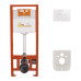 Набор инсталляция 4 в 1 Q-tap Nest ST с круглой панелью смыва QT0133M425V1164GW