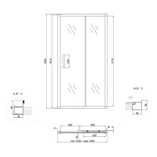 Душевая дверь в нишу Lidz Zycie SD100x185.CRM.FR Frost